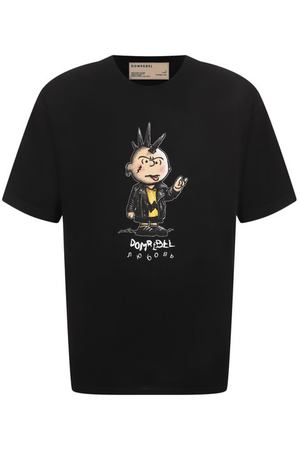 Хлопковая футболка DOMREBEL