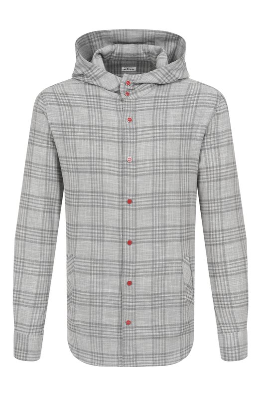 Где купить Рубашка из шерсти и шелка Kiton Kiton 