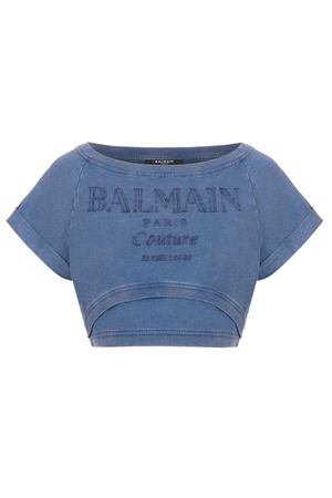 Хлопковая футболка Balmain