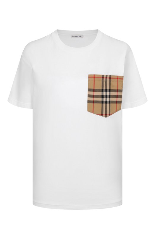 Где купить Хлопковая футболка Burberry Burberry 
