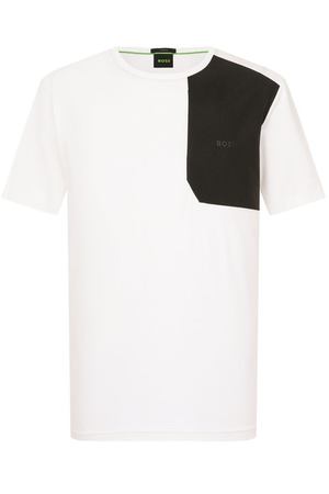 Хлопковая футболка BOSS Green