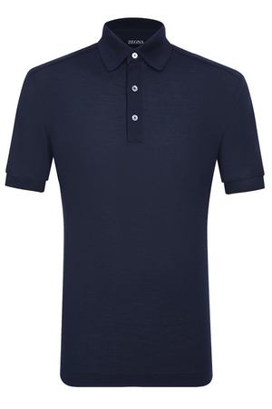 Поло из хлопка и шелка Zegna