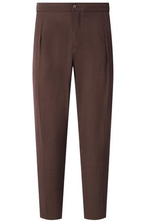 Брюки из шерсти и шелка Marco Pescarolo