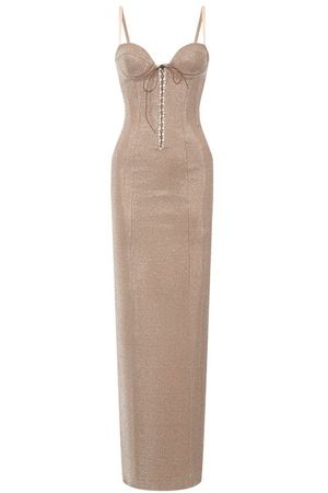 Платье с отделкой стразами Giuseppe di Morabito