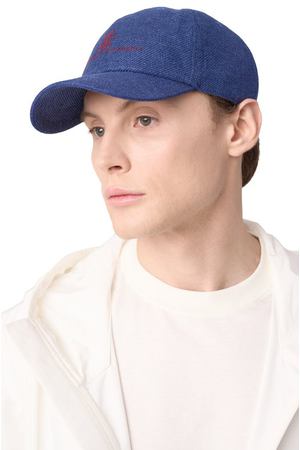 Бейсболка изо льна и шерсти Brunello Cucinelli