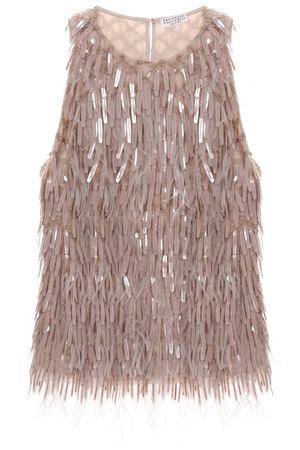 Шелковый топ Brunello Cucinelli