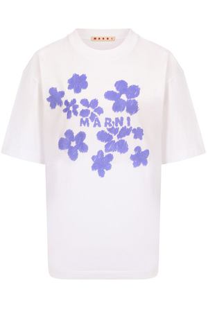 Хлопковая футболка Marni