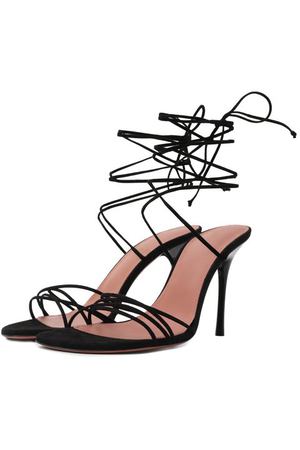 Замшевые босоножки Lori 95 Amina Muaddi