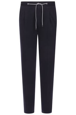 Брюки из шерсти и хлопка Corneliani