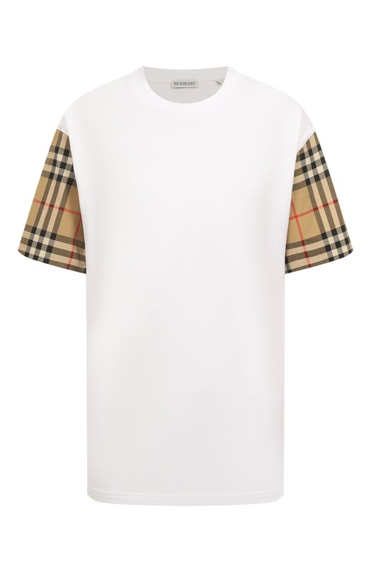 Где купить Хлопковая футболка Burberry Burberry 