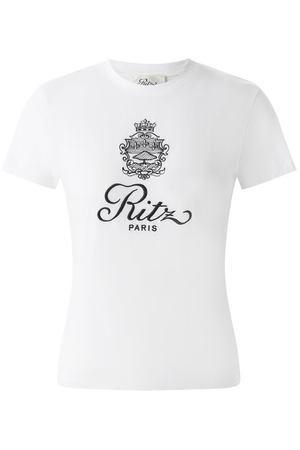 Хлопковая футболка FRAME x Ritz Paris Frame Denim