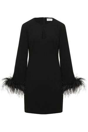 Платье с отделкой перьями P.A.R.O.S.H.
