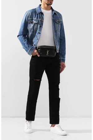 Кожаная поясная сумка Saint Laurent