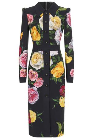 Платье из вискозы Dolce & Gabbana