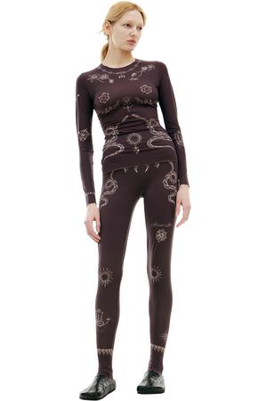 Лонгслив с монопринтом