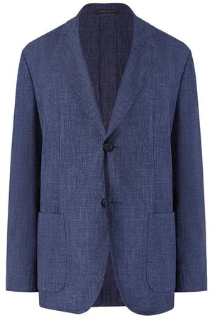 Пиджак из шерсти и шелка Giorgio Armani