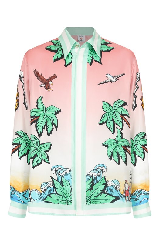 Где купить Шелковая рубашка Casablanca Casablanca 