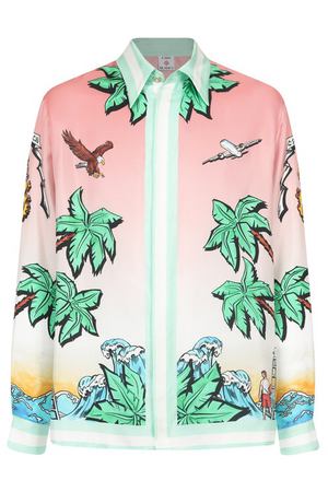 Шелковая рубашка Casablanca