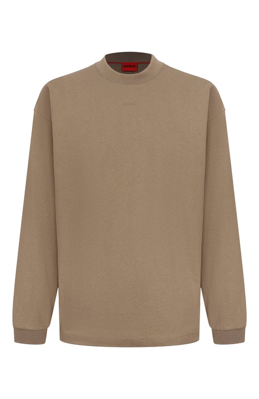 Где купить Хлопковый лонгслив HUGO Hugo Hugo Boss 
