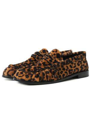 Меховые пенни-лоферы Le Loafer Saint Laurent
