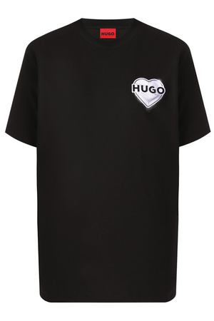 Хлопковая футболка HUGO