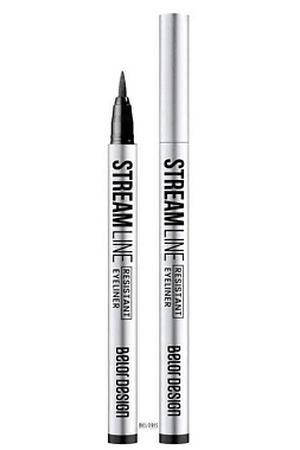 BELOR DESIGN Стойкая подводка для глаз Streamline черная