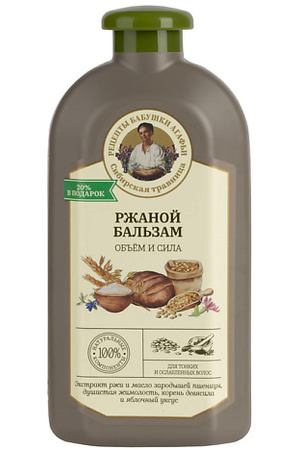 РЕЦЕПТЫ БАБУШКИ АГАФЬИ Бальзам для тонких ослабленных волос Объём и сила Ржаной
