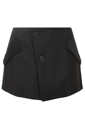 Шерстяная юбка-шорты Helmut Lang