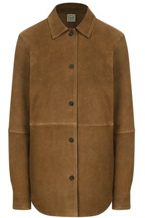 Замшевая куртка-рубашка TOTEME