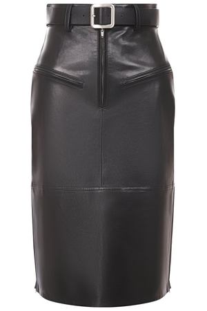 Кожаная юбка Jil Sander