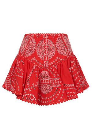 Юбка из хлопка и льна Charo Ruiz Ibiza