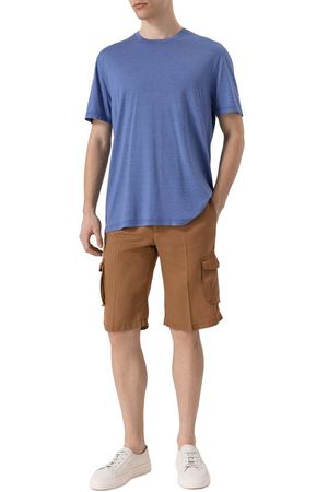 Футболка из шелка и хлопка Kiton