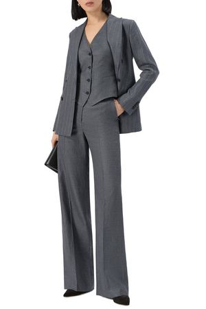 Брюки изо льна и шерсти Kiton