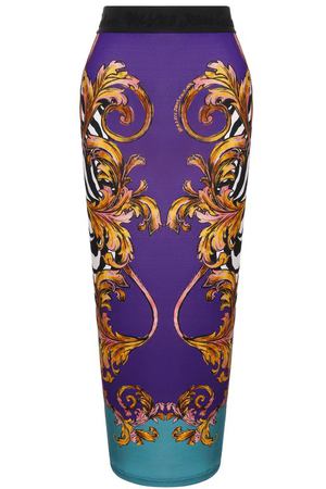 Юбка из вискозы Versace Jeans Couture