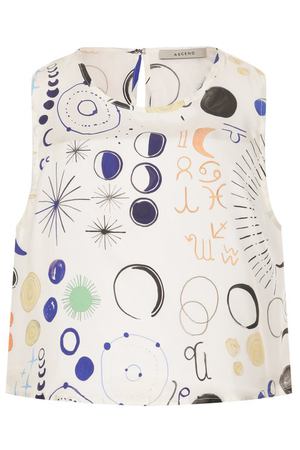 Шелковый топ ASCENO