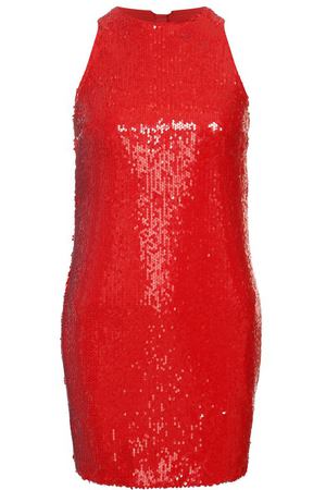 Платье с отделкой пайетками MSGM