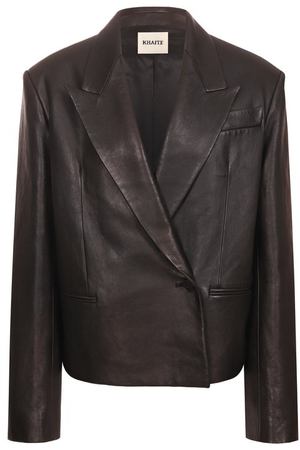 Кожаная куртка Khaite