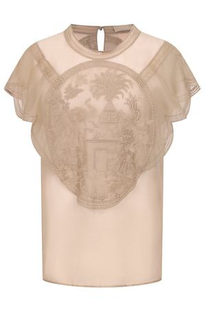 Шелковый топ Elie Saab