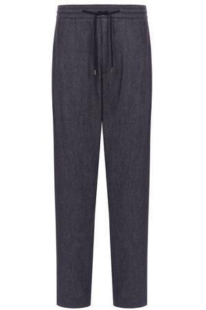 Брюки изо льна и хлопка Giorgio Armani