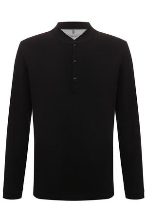 Хлопковый лонгслив-хенли Brunello Cucinelli