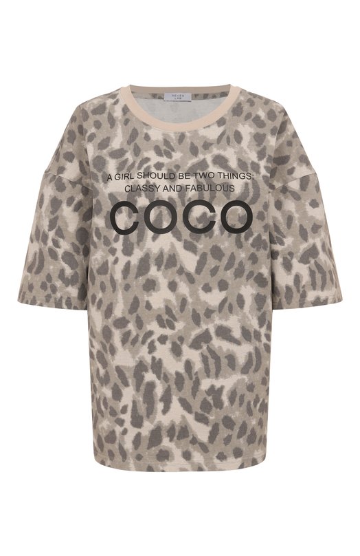 Где купить Хлопковая футболка Seven Lab Seven Lab 