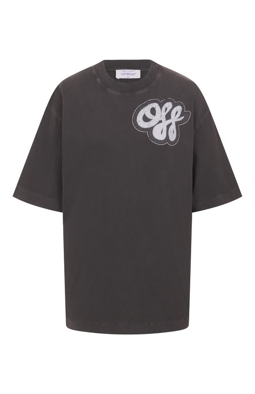 Где купить Хлопковая футболка Off-White Off-White 