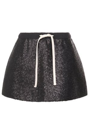 Юбка-баска с отделкой пайетками Ruban