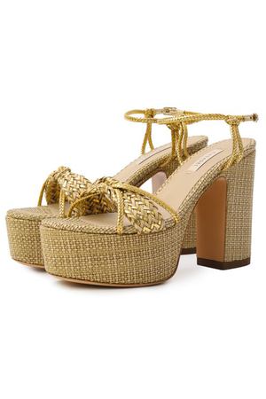 Комбинированные босоножки Marbella Lux 120 Casadei