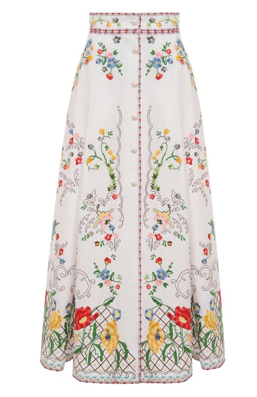 Где купить Юбка хлопка и льна Valentino Valentino 