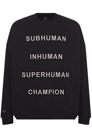 Хлопковый свитшот Rick Owens x Champion Rick Owens