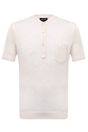 Футболка-хенли из вискозы Giorgio Armani
