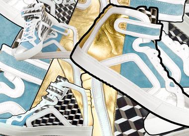 Crazy print sneakers