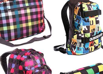 Школьные рюкзаки, сумки и пеналы Quiksilver и Roxy в Proskater.ru