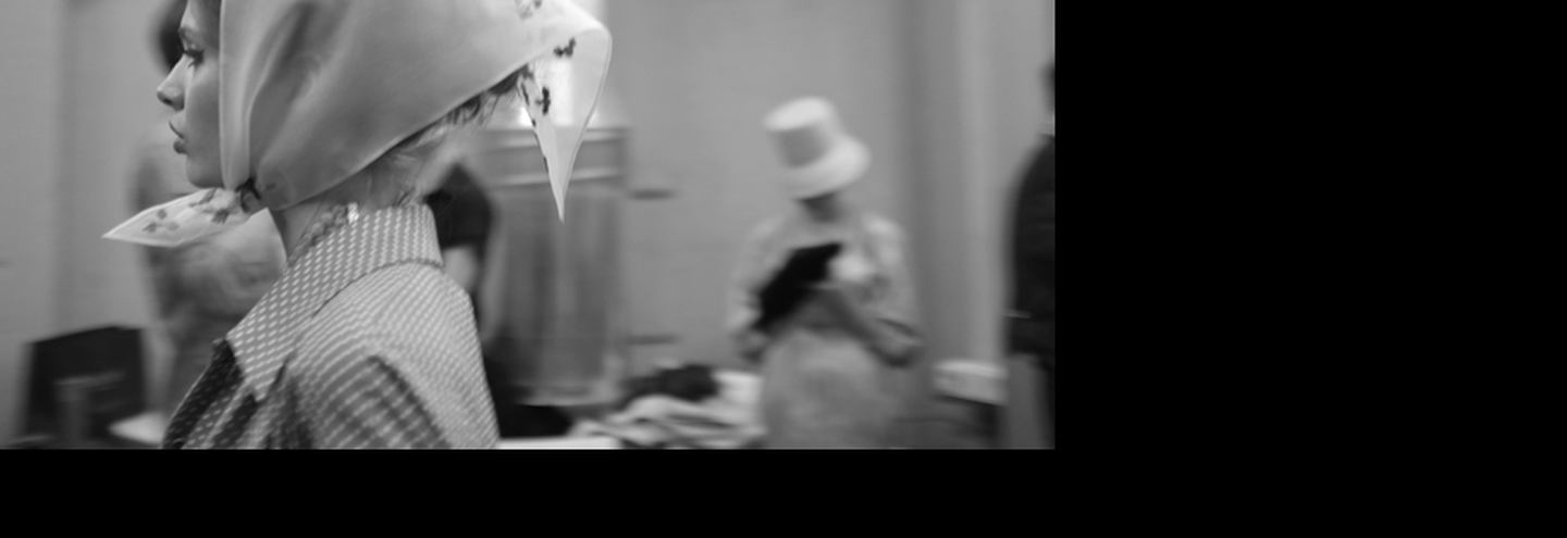 Backstage. Ulyana Sergeenko ss 2012